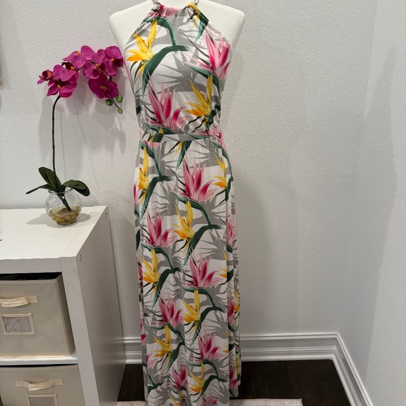 TOMMY BAHAMA Bird De Paradise Maxi Dress Size SP NWT - Picture 1 of 13